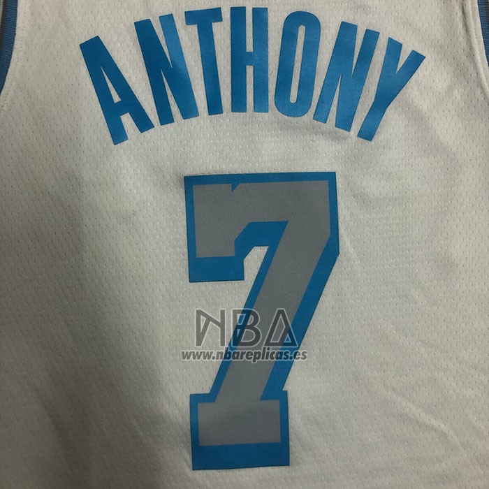 Camiseta Los Angeles Lakers Carmelo Anthony NO 7 Ciudad 2020-21 Blanco